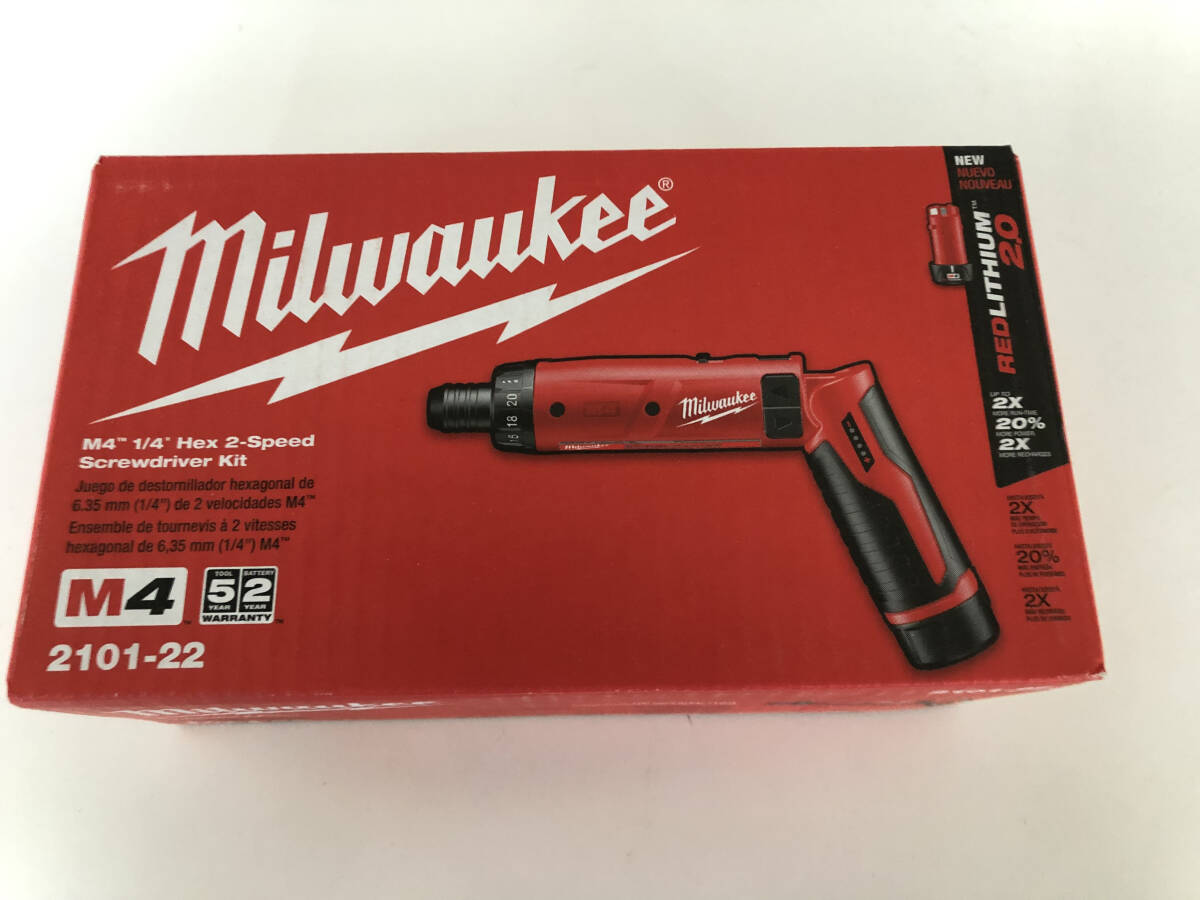 新品　Milwaukee 2101-22 M4 1/4 六角ドライバーキット　ミルウォーキー　 送料無料_画像1