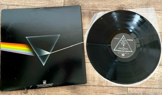 LP■ピンク・フロイド★PINK FLOYD「狂気 THE DARK SIDE OF THE MOON」ポスター2枚、カード2枚付属、US.重量盤。_画像8