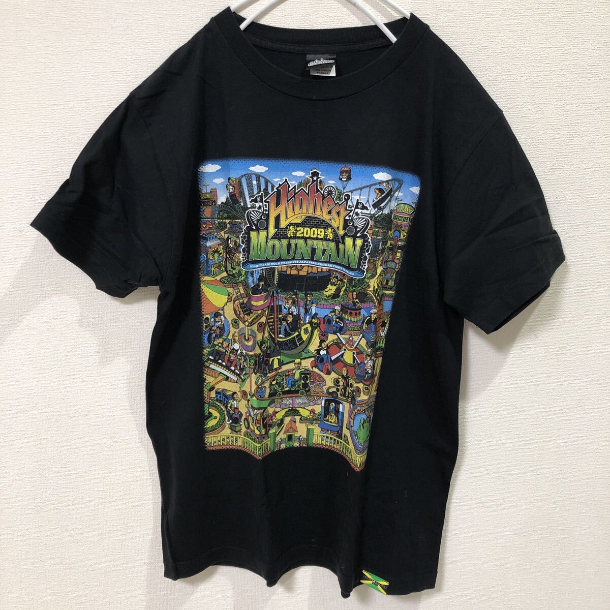 ● ハイエストマウンテン Highest MOUNTAIN 半袖 Tシャツ 2009年 レゲエ フェス Lサイズ_画像1