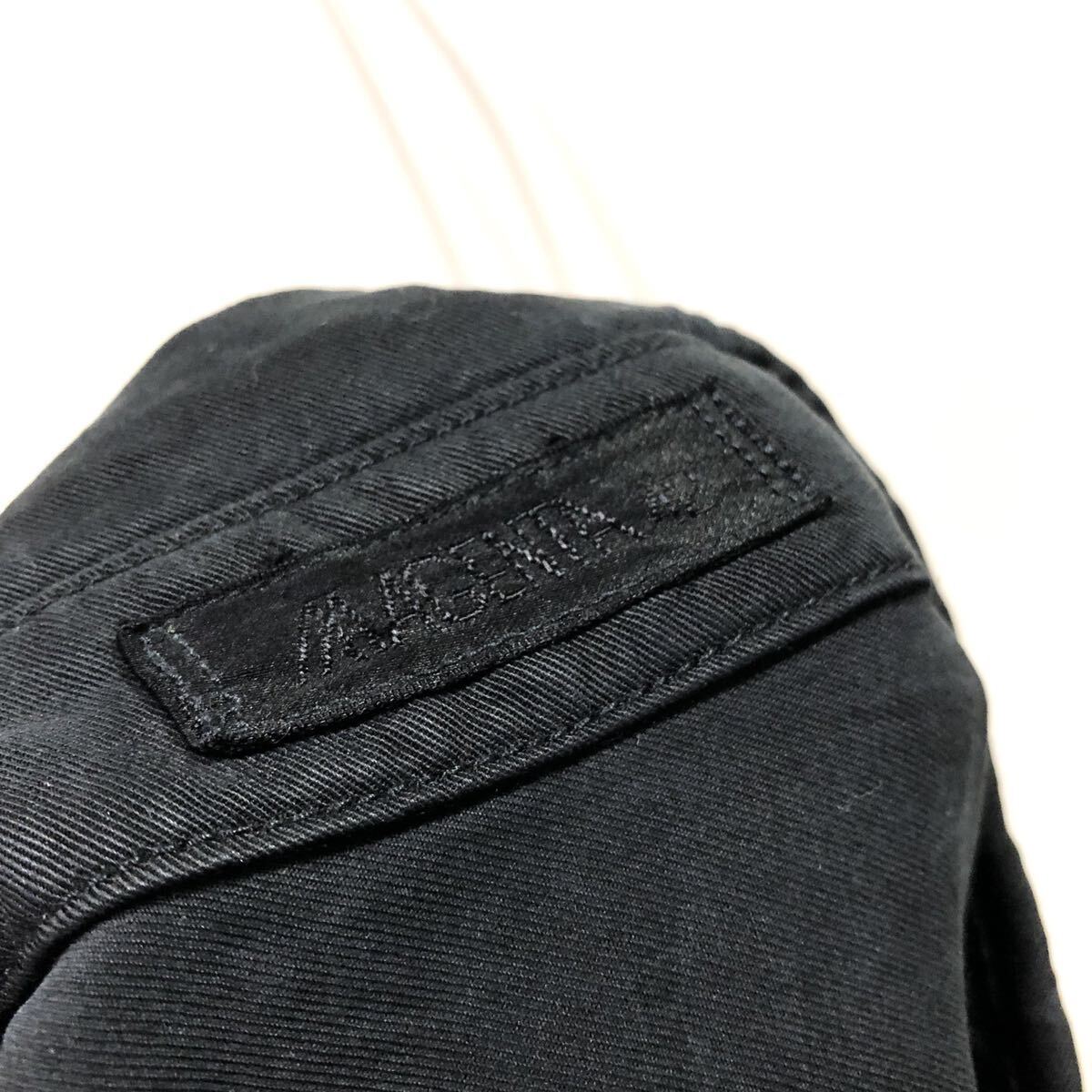 ◇MAGENTA 長袖シャツ ブラック 刺繍 カクテル柄 テンセル生地 日本製 レトロ ビンテージ サイズ42_画像3