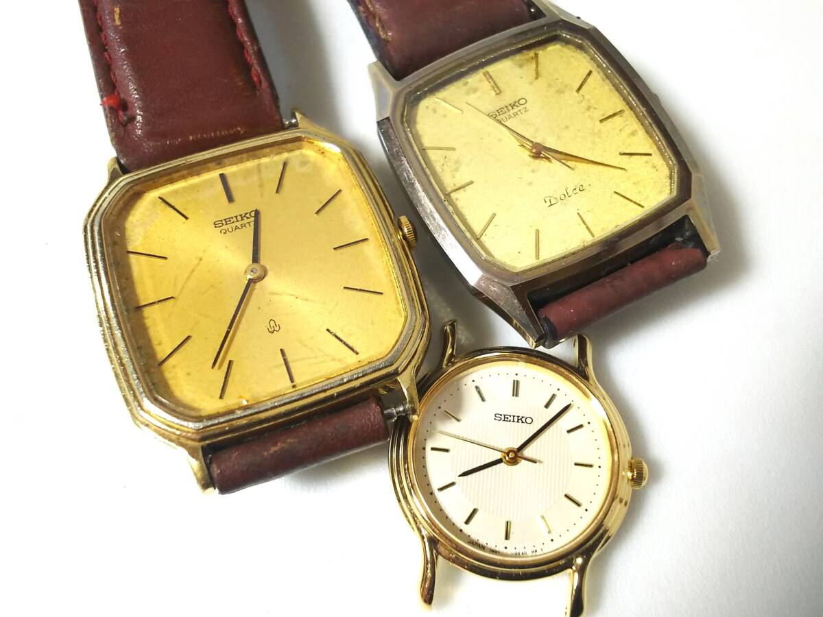 【X6-4】SEIKO セイコー【DOLCE/CREDOR/Chronos/TYPEⅡ/EXCELINE他】腕時計/ジャンク品/部品取り/まとめての画像10