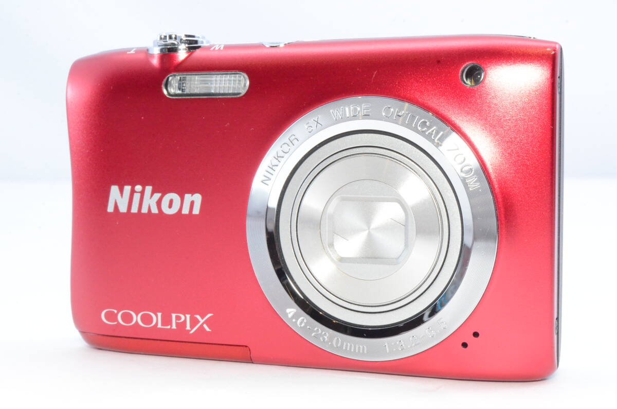 Nikon ニコン COOLPIX S2900 コンパクトデジタルカメラ レッド　 _画像2