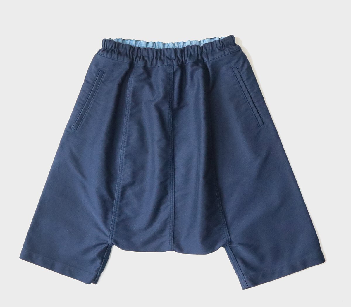 COMME des GARCONS COMME des GARCONS × BLEU DE PANAME * deformation sarouel pants navy blue S shorts com com blue du panama m*133/DF13