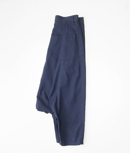 tricot COMME des GARCONS * deformation sarouel pants dark blue S size wool gyaba Toriko Comme des Garcons *134/DF13
