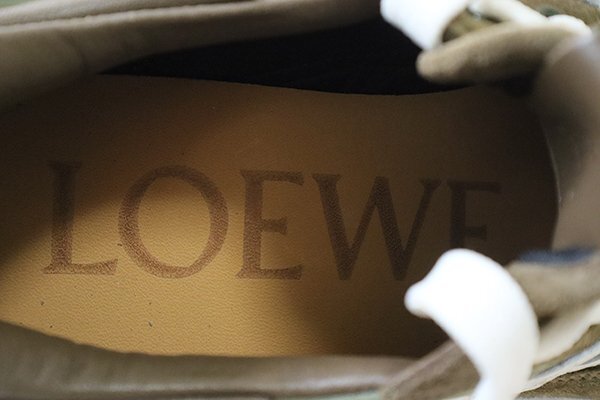 未使用★ LOEWE ロエベ ◆ Flow Runner スエード＆ナイロン スニーカー 40(約27cm) カーキ 靴 シューズ ◆6/ZZ2_画像7