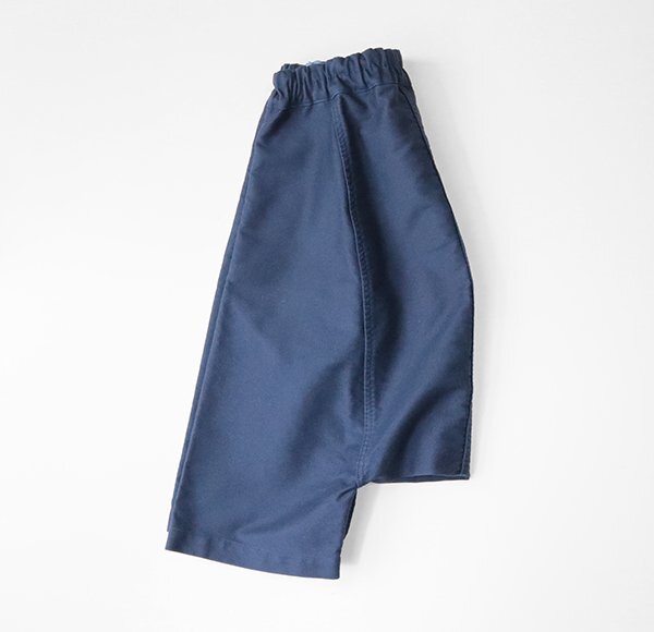 COMME des GARCONS COMME des GARCONS × BLEU DE PANAME * deformation sarouel pants navy blue S shorts com com blue du panama m*133/DF13