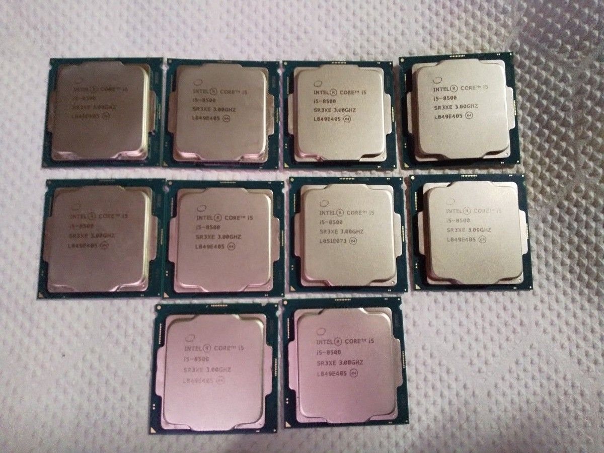 CPU  Intel Core i5-8500  3.00GHz  10個