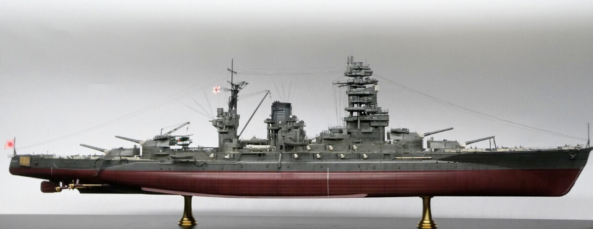 1/350 大日本帝国海軍 戦艦長門 1944年 レイテ沖海戦時 完成品_画像7