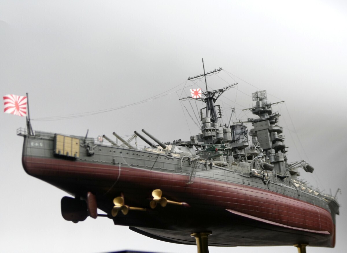 1/350 大日本帝国海軍 戦艦長門 1944年 レイテ沖海戦時 完成品_画像6