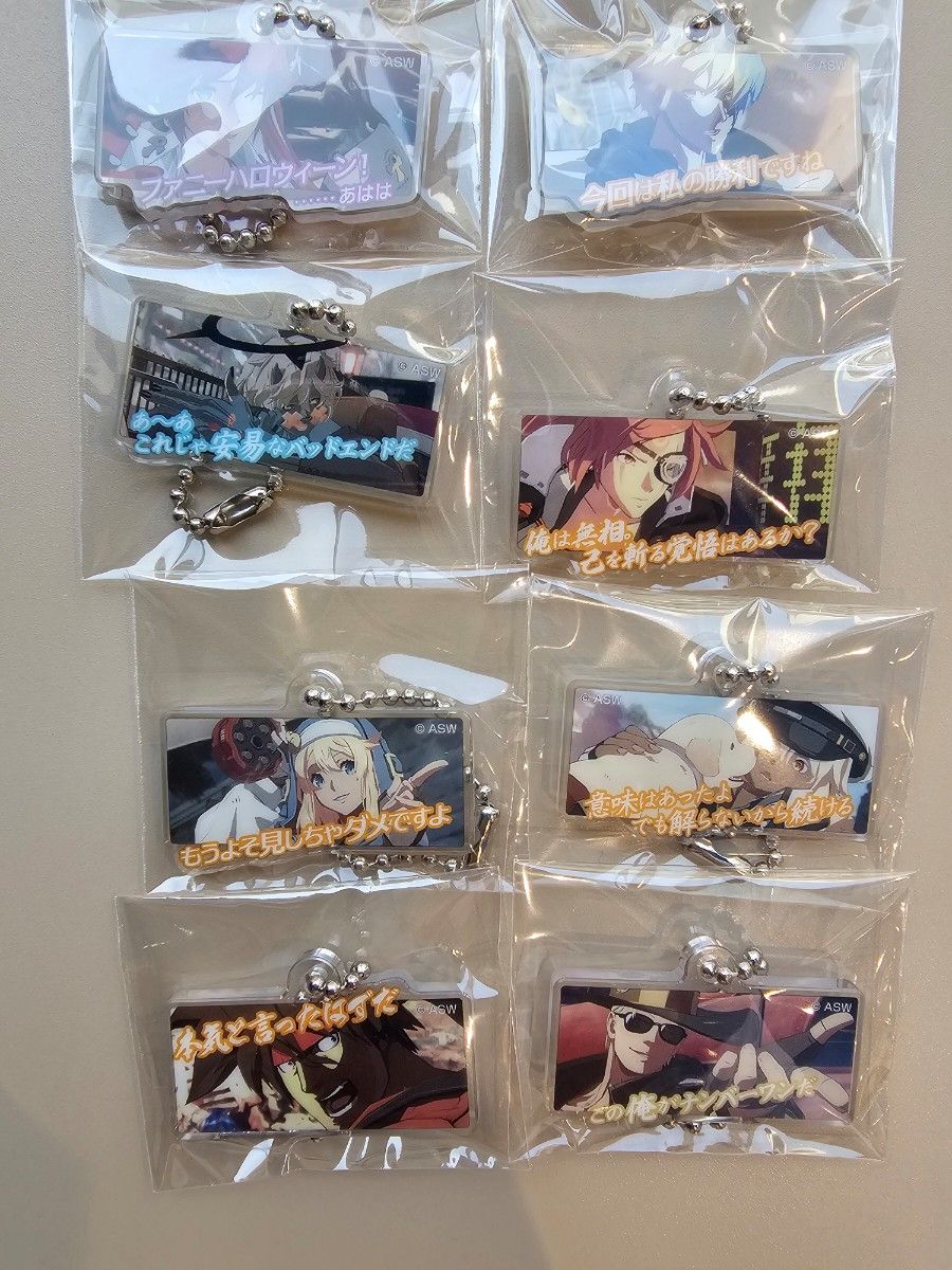 GUILTY GEAR×GiGO 25Anniversary 名シーンアクリル ギルティギア アクリルキーホルダー コンプセット