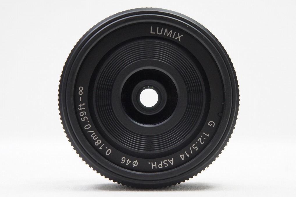 【適格請求書発行】美品 Panasonic LUMIX G 14mm F2.5 ASPH. H-H014 広角パンケーキレンズ マイクロフォーサーズ【アルプスカメラ】240508d_画像4