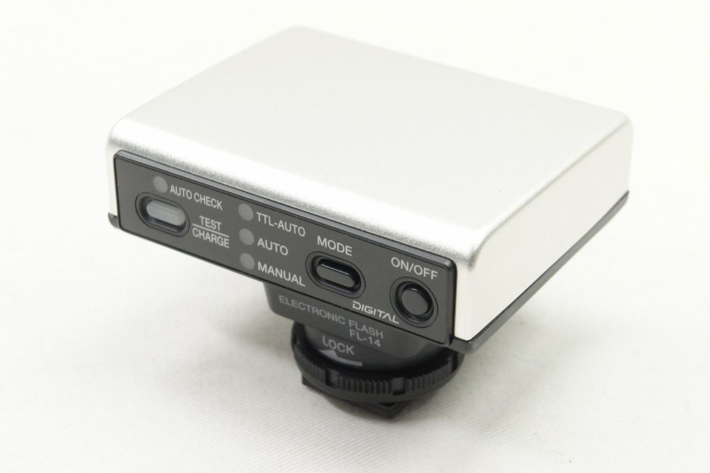 [.. заявление выпуск ] прекрасный товар OLYMPUS Olympus ELCTRONIC FLASH FL-14 electronic flash с футляром [ Alps камера ]240505k
