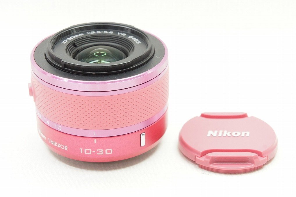 【適格請求書発行】ジャンク品 Nikon ニコン 1 NIKKOR VR 10-30mm F3.5-5.6 ズームレンズ ピンク【アルプスカメラ】240515j_画像1