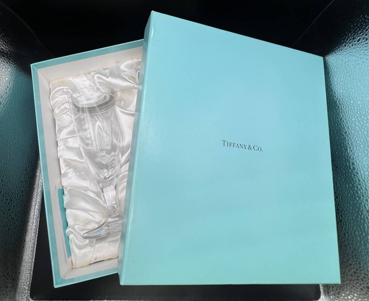 TIFFANY&Co. ティファニー ペアグラス ワイングラス 食器 未使用長期保管品 箱に汚れありL3607の画像6