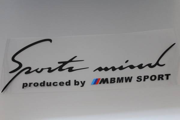 Sports mind／スポーツマインド　BMW///M　反射ステッカー 黒_画像1