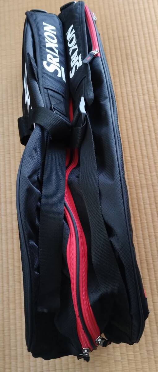  Dunlop sport SRIXON( Srixon ) racket bag 6ps.@ storage possibility * used * superior article 