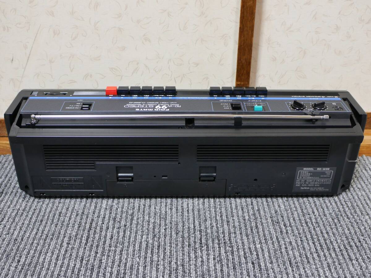 FAIR MATE ダブルカセットラジカセ RD-W99 動作品_画像6