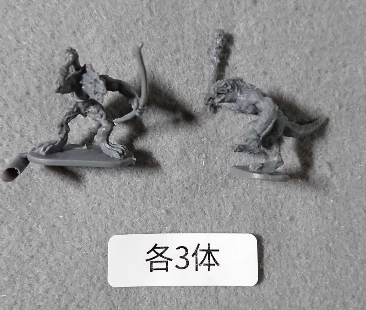 1/72 ファンタジーフィギュア リザードマン ウォーリアー (LIZARDMEN） 33体 ボードRPG などに_画像5