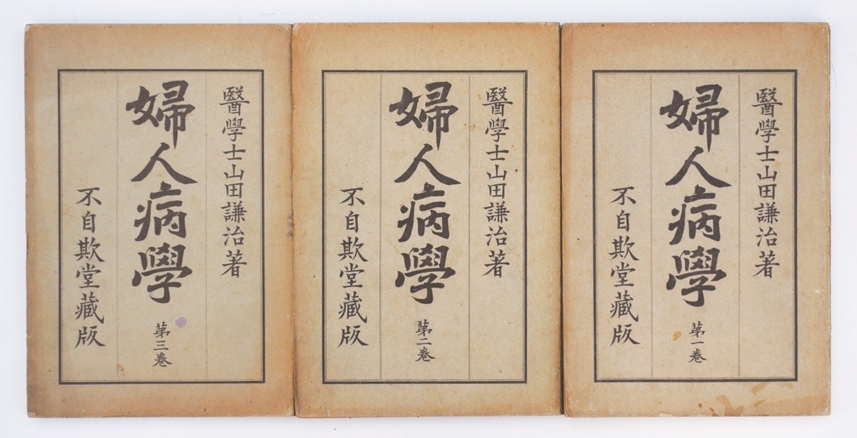 6800円 【医学】婦人病学 第1~3巻 不自欺堂 蔵版 山田謙治 金原 6800円 【医学】婦人病学 第1~3巻 不自欺堂 蔵版 山田謙治 金原
