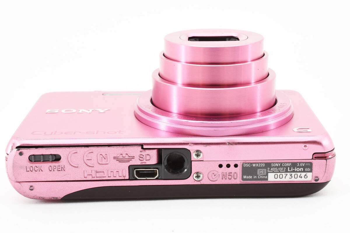 ☆実用品☆SONY サイバーショット Cyber-shot DSC-WX220　ピンク コンデジ　コンパクトデジタルカメラ　デジカメ#566_画像7
