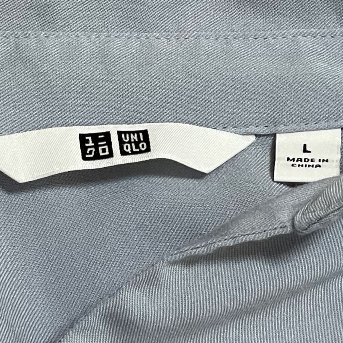 SALE！UNIQLO ユニクロレディース七分袖　薄手トップシャツ　Ｌsize！