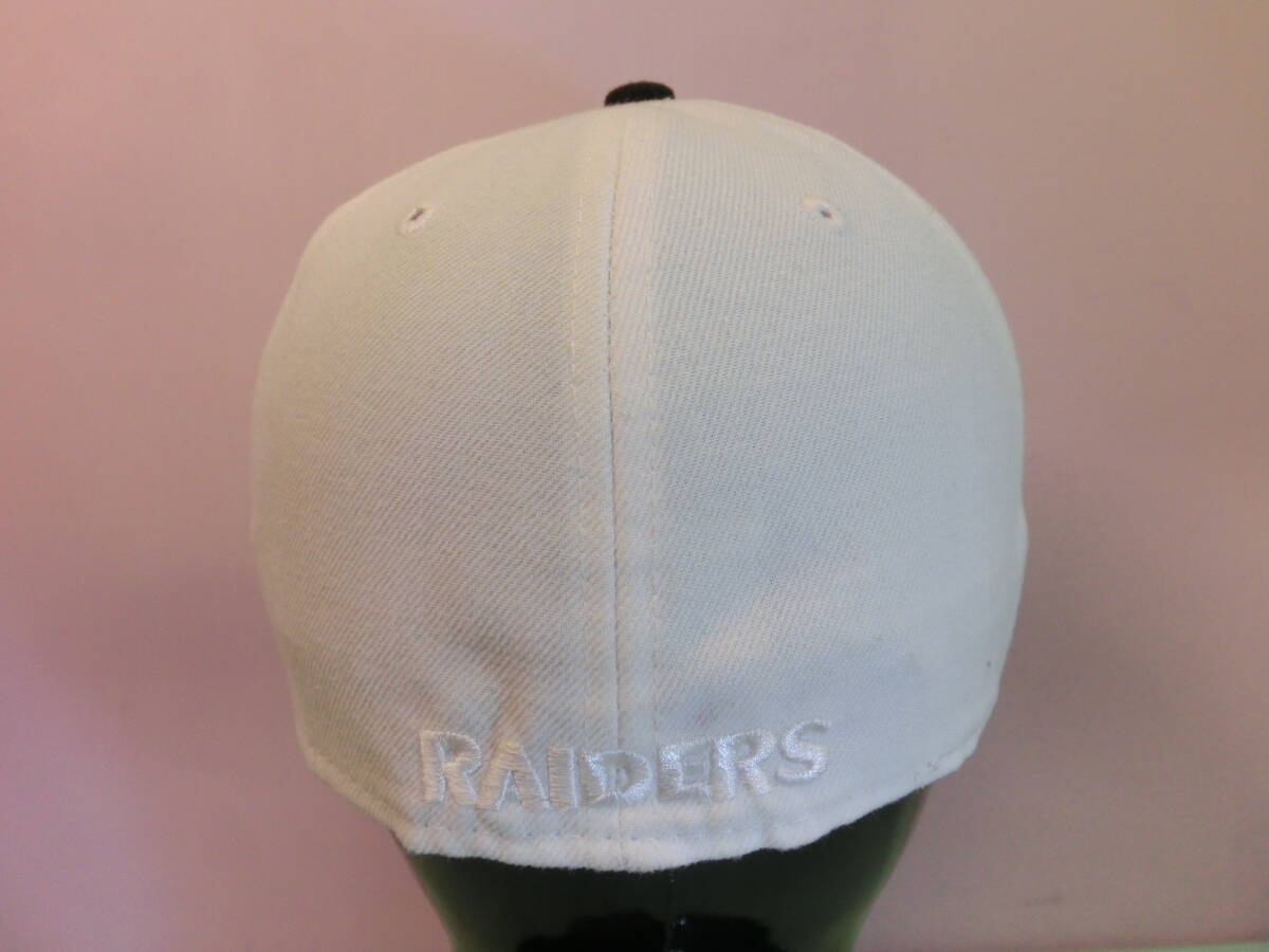 NFL アメフト◆レイダース RAIDERS ニューエラ 刺繍キャップ 帽子 56.8㎝ NEW ERA 59FIFTY ビンテージ_画像3