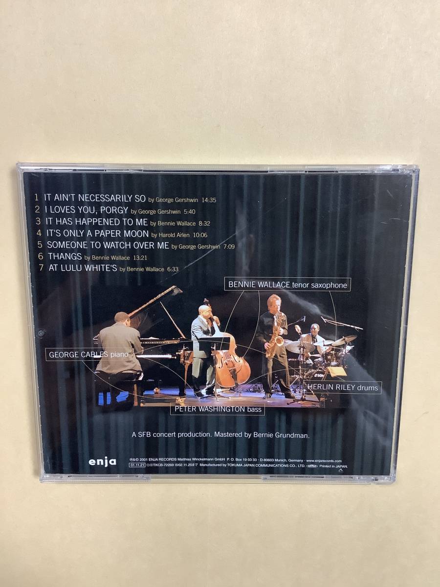 送料無料 BENNIE WALLACE with GEORGE CABLES, PETER WASHINGTON & HERLIN RILEY「IN BERLIN」ライヴ全7曲 国内盤