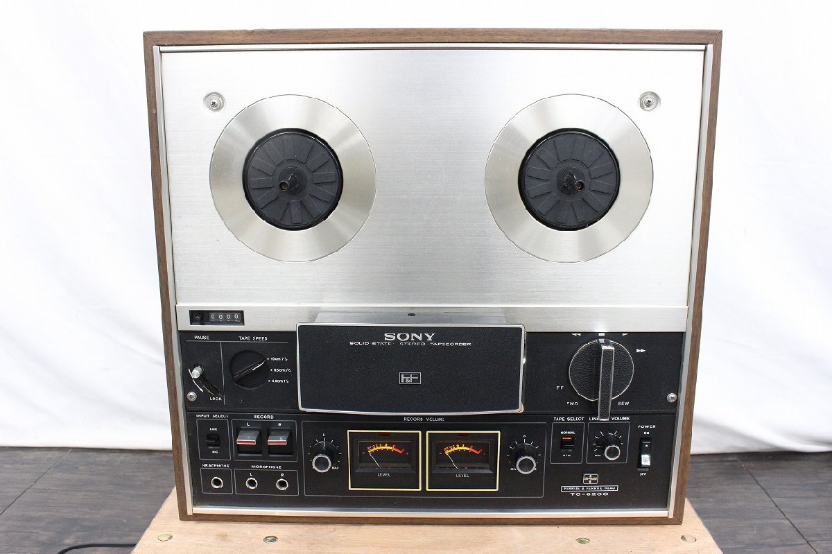 【行董】AZ431BPT65 SONY ソニー テープコーダー TC-6200 オープンリールデッキ 通電のみ確認済み ※ゆうパ※の画像1