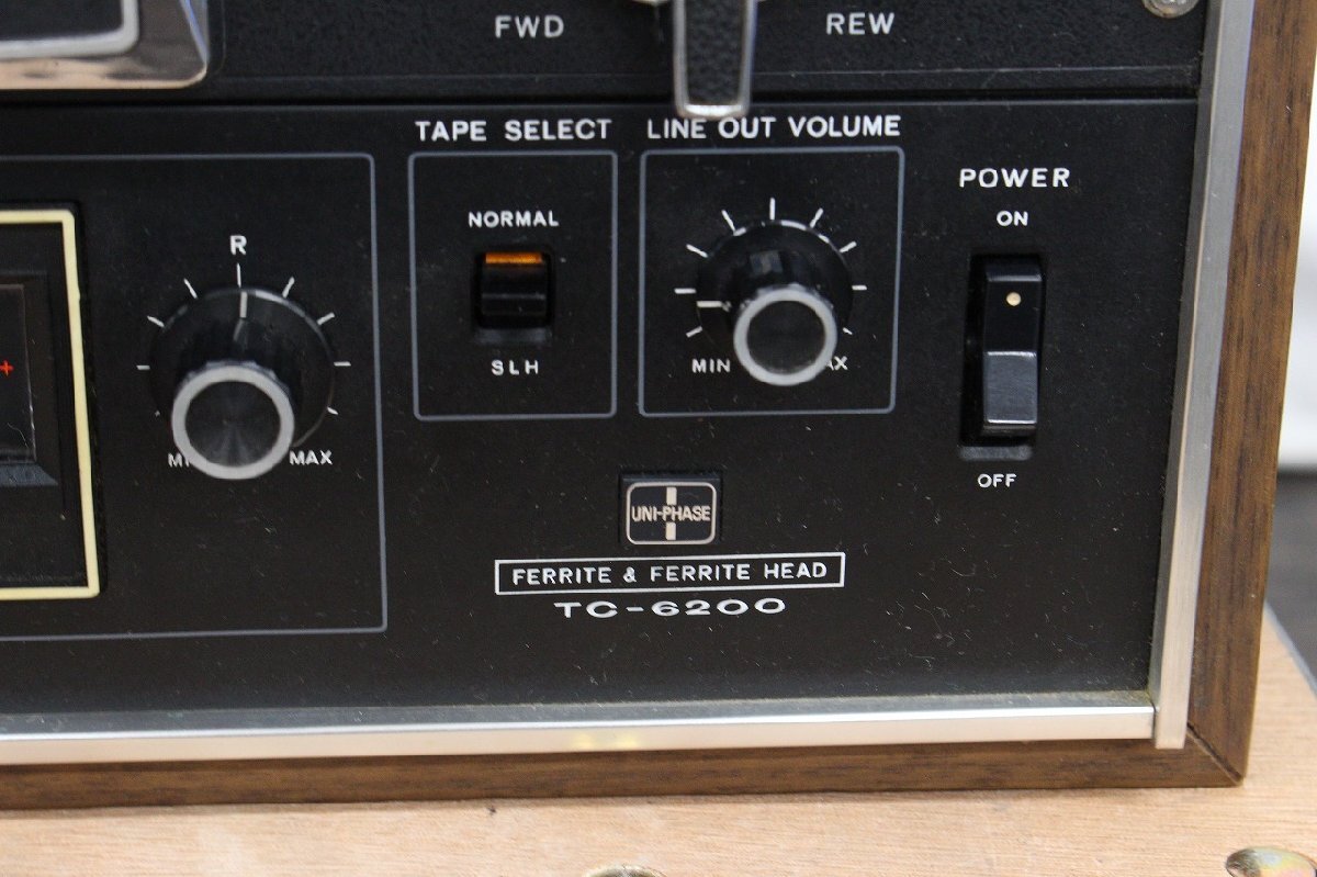 【行董】AZ431BPT65 SONY ソニー テープコーダー TC-6200 オープンリールデッキ 通電のみ確認済み ※ゆうパ※の画像2