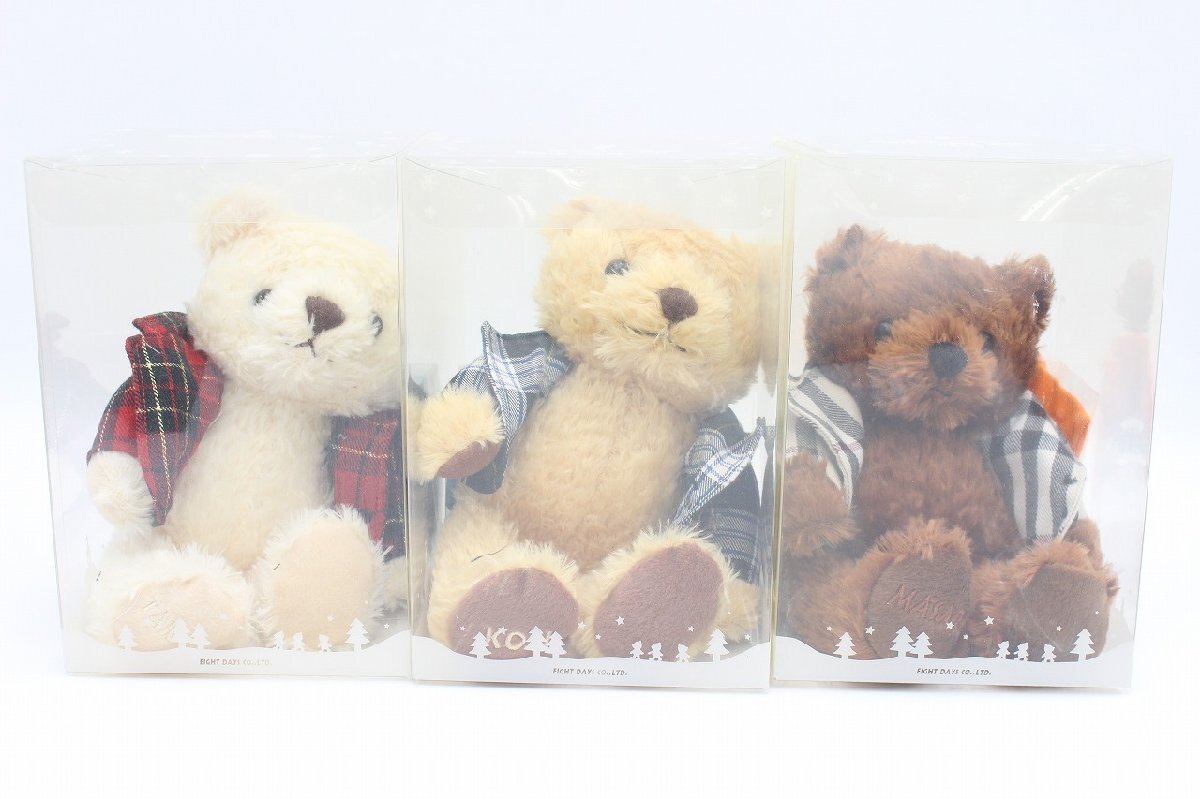 [ line .]THE ALFEE Teddy 2009 3 body комплект музыкальная шкатулка суммировать 100 сто миллионов. love story memorial плюшевый мишка Alf .-..paAZ436BOT68