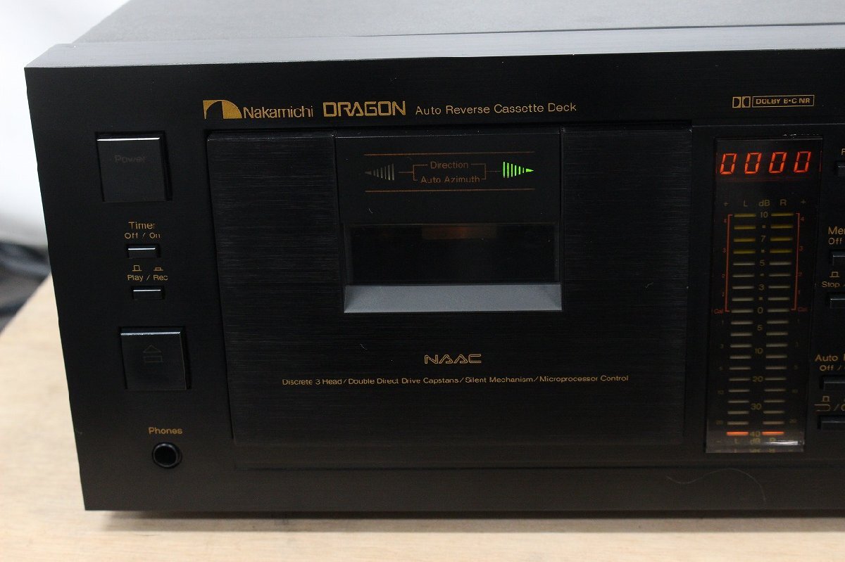 【行董】 Nakmichi DRAGON ナカミチ ドラゴン カセットデッキ Auto Reverse Cassette Deck ※ゆうパ※ CA173BPT74の画像2