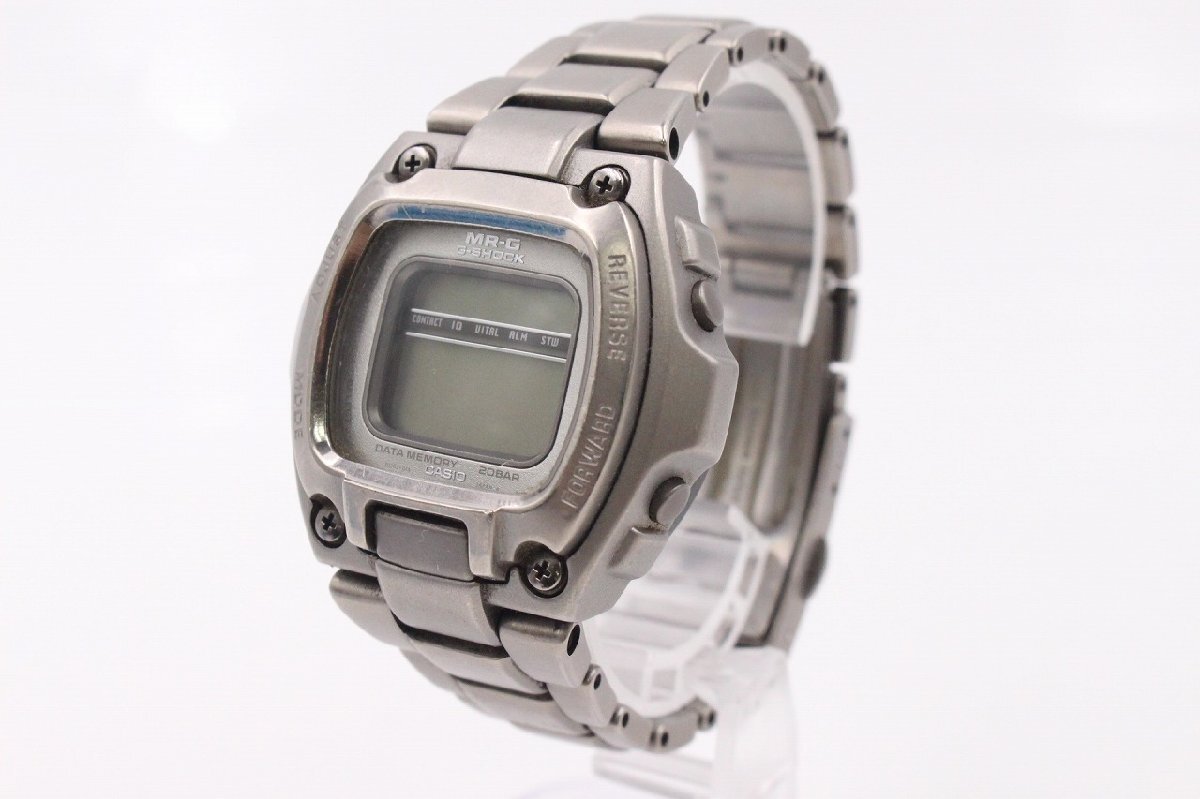 [ line .]CASIO Casio G-SHOCK MR-G titanium quartz digital wristwatch MRG-210T present condition goods men's fashion small articles *..pa* CC000ABY57