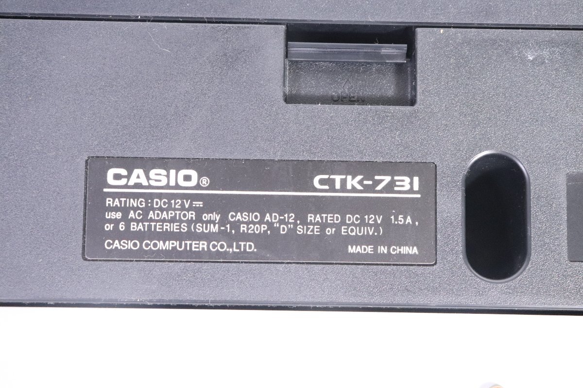 【ト足】 CASIO カシオ 電子ピアノ CTK-731 デジタル ピアノ キーボード 音楽 楽器 鍵盤楽器 CBZ01CTT58_画像3