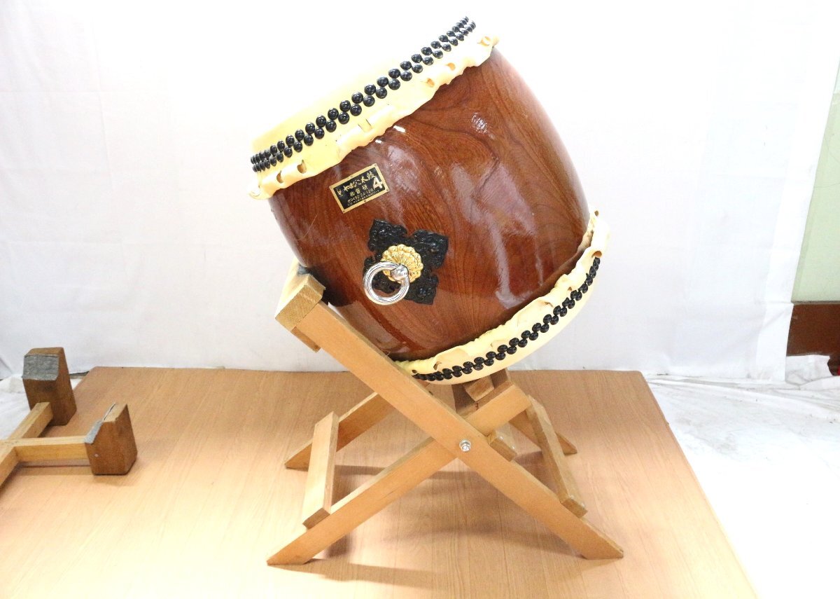 [to pair ].... futoshi hand drum sound . pedestal attached Japanese drum percussion instruments traditional Japanese musical instrument CBZ01CHH22