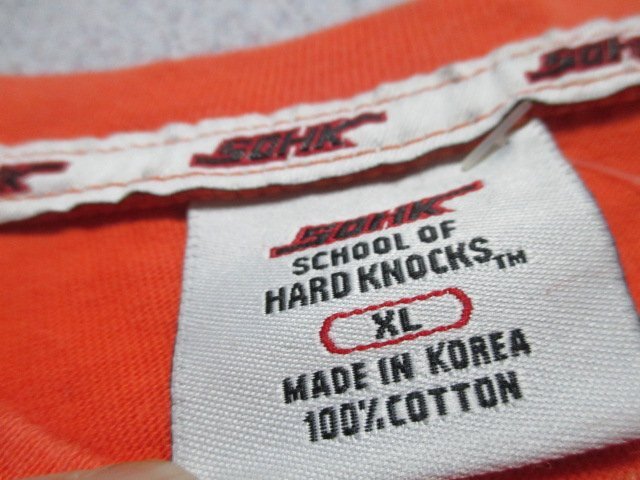Z6153送料無料【ヴィンテージ90.80.70s SOHK :XL】school of HARD KNOCKS Tシャツ メンズ 　　_画像4