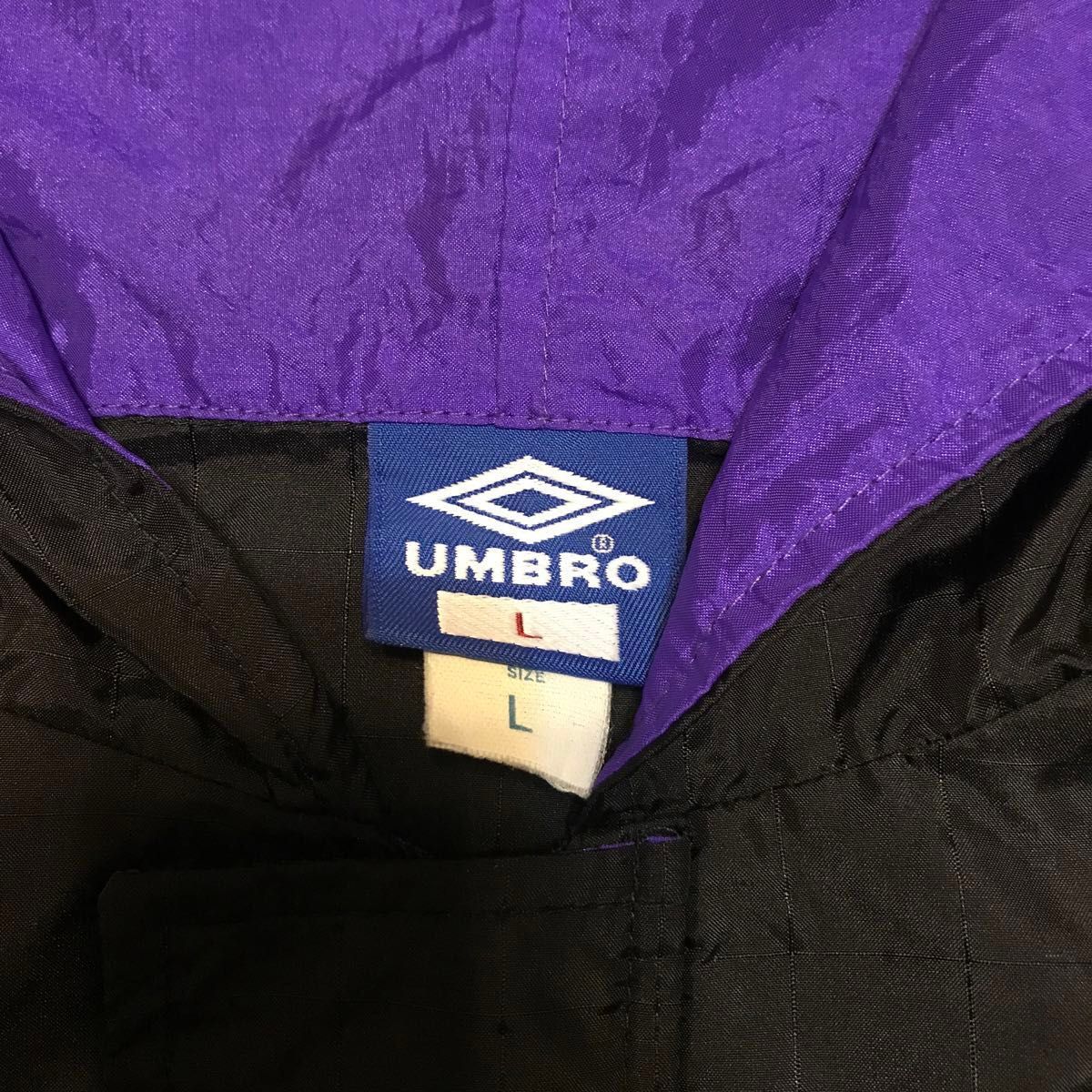 90s UMBRO アノラックパーカー Lサイズ made in USA製 ナイロンジャケット プルオーバー