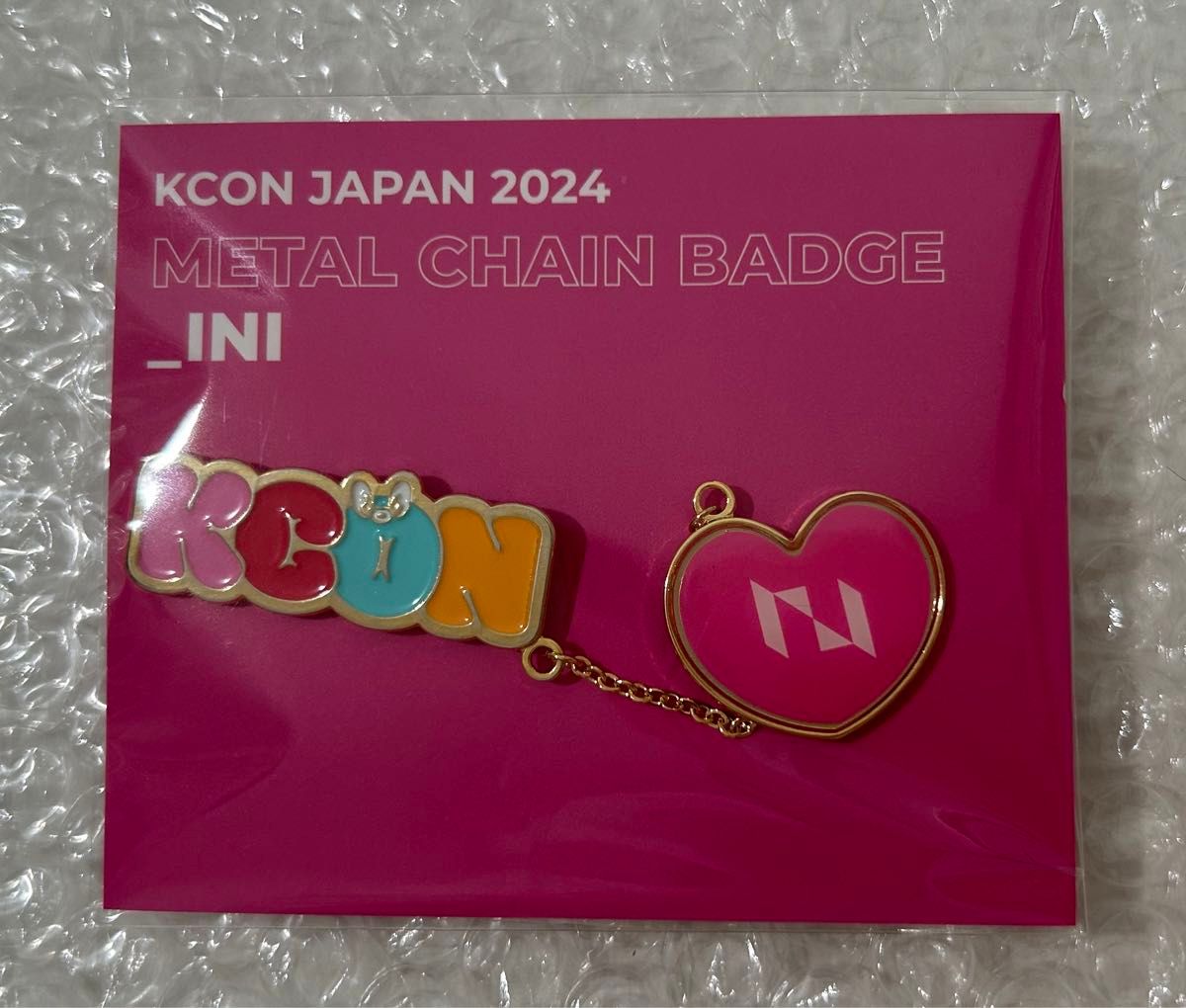 INI KCON JAPAN 2024 メタルチェーンバッジ ピンバッジ