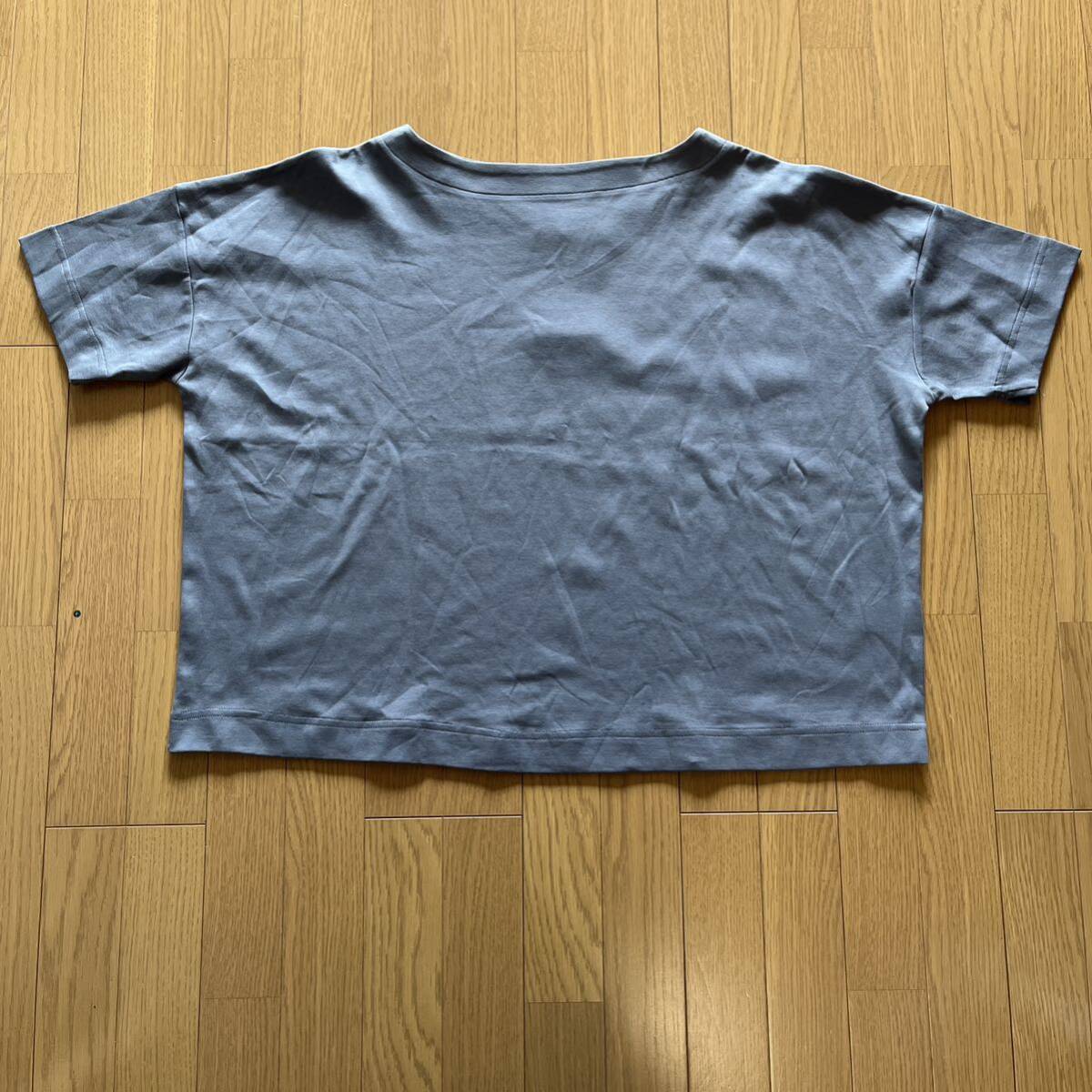 新品 レディース Tシャツ クラシカルエルフ ドロップショルダー M ブルー系 半袖 無地 カットソー 