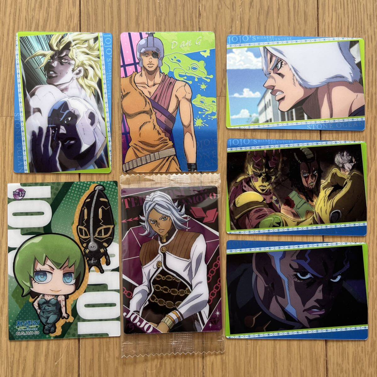 ジョジョの奇妙な冒険 ストーンオーシャン キャラクター カード 7枚セット