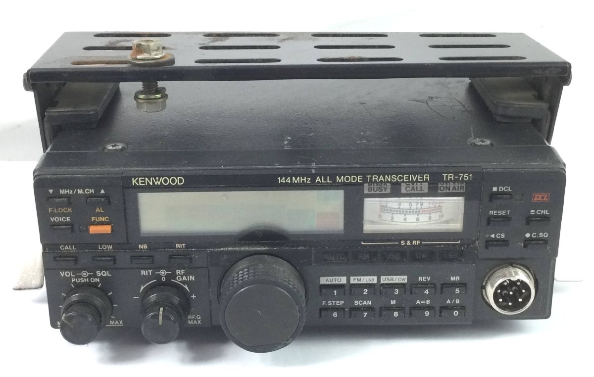  радиолюбительская связь машина 144MHz KENWOOD TR-751 all mode приемопередатчик оригинальный Mike есть well tsuWELZ SWR итого автомобильный подставка имеется s3907_V