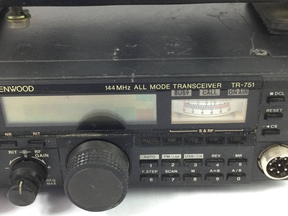  радиолюбительская связь машина 144MHz KENWOOD TR-751 all mode приемопередатчик оригинальный Mike есть well tsuWELZ SWR итого автомобильный подставка имеется s3907_V