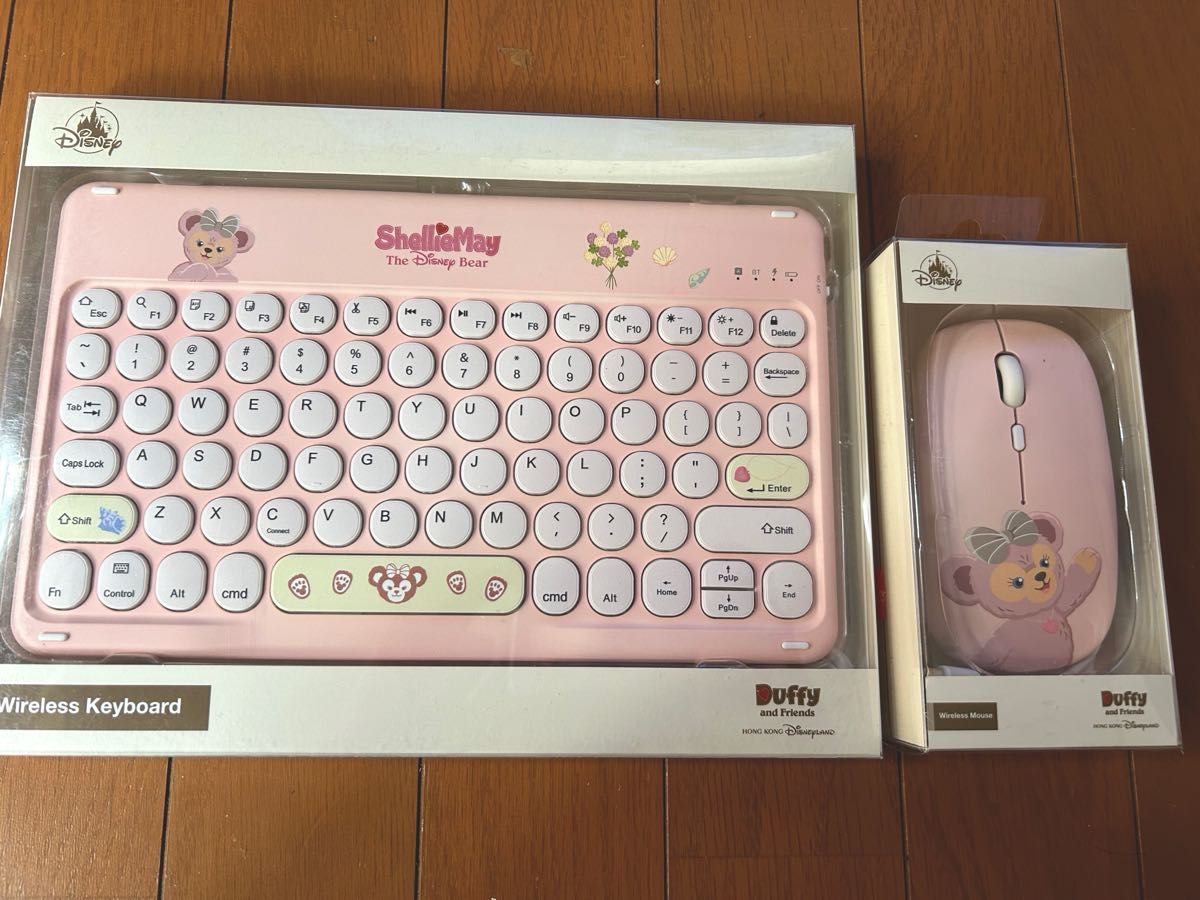 香港ディズニーランド　シェリーメイ　キーボード&マウス　2点セット 新品未開封 日本未発売！ ダッフィー ワイヤレス キーボード