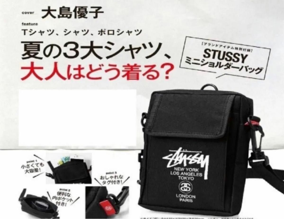 stussy ステューシー ショルダーバッグ　新品未使用 雑誌付録 ブラック