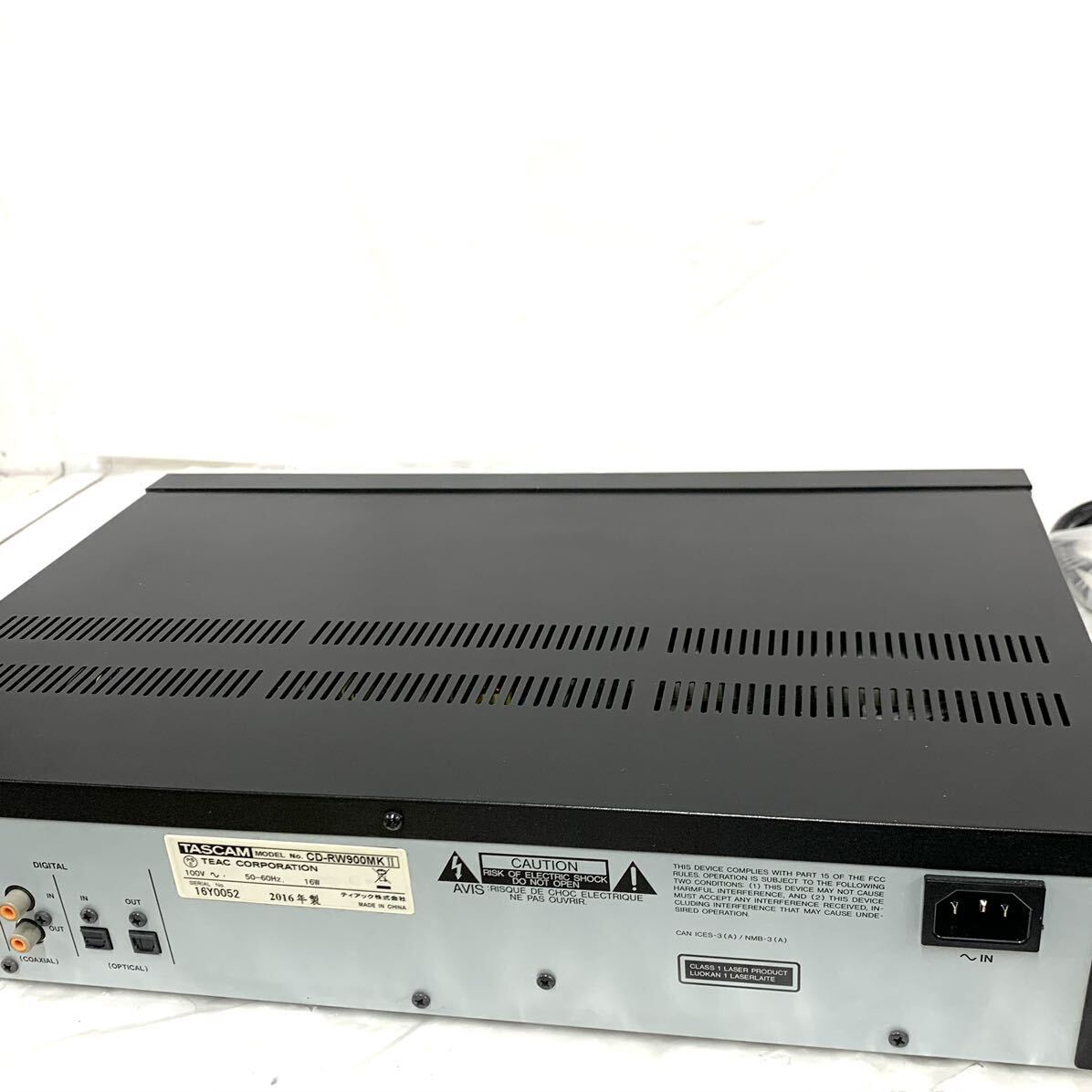動作OKTASCAM タスカム説明書リモコン CD-RW900MKⅡ 現状品 業務用 CDレコーダー 2016年製 音響機器機材 レコーディングオーディオ機器カyg_画像3