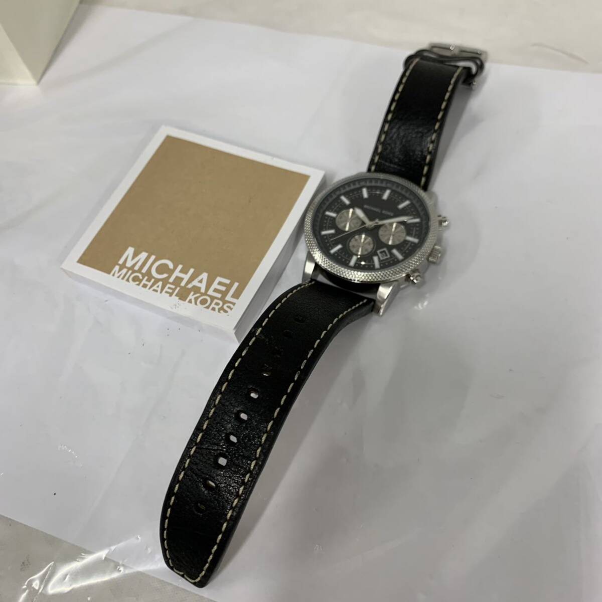 動作未確認 MICHAEL KORS マイケルコース 箱あり MK-8310 アナログ クォーツ 腕時計 現状品 カg_画像4