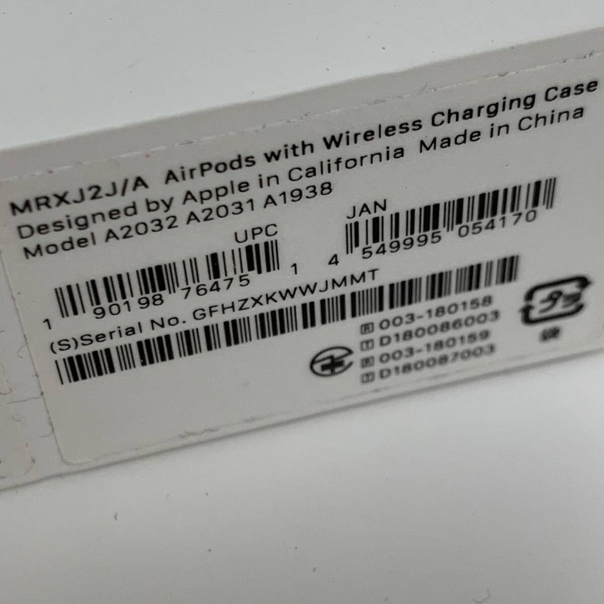  текущее состояние товар AirPods воздушный poz no. 2 поколение A2032 Apple коробка есть Apple беспроводной слуховай аппарат ka15