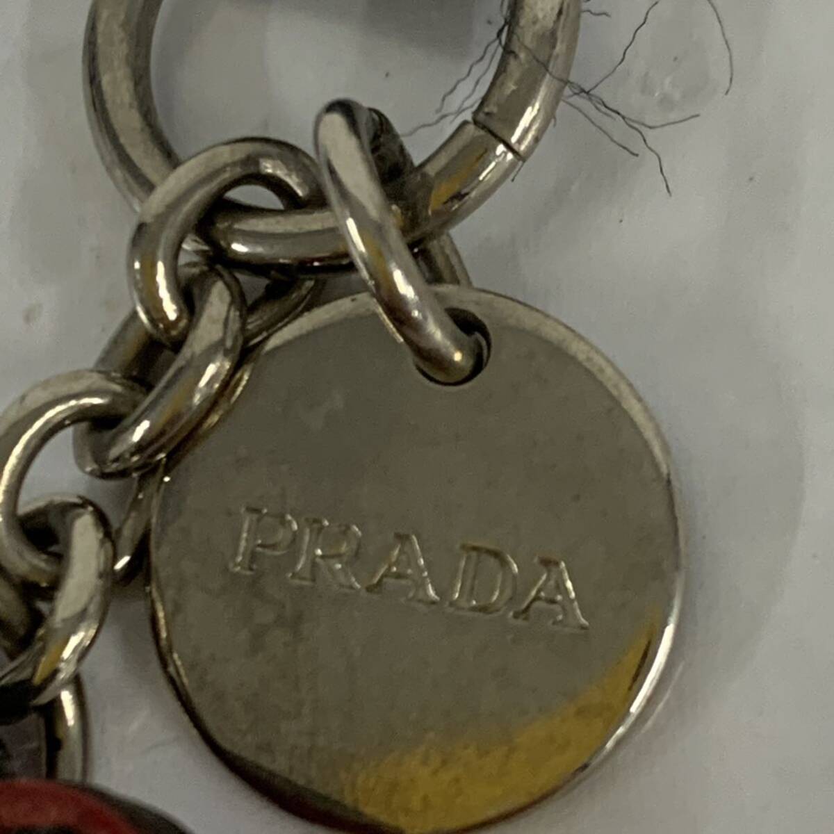  with translation PRADA Prada Heart key holder charm strap lady's present condition goods total length approximately 9cmka4