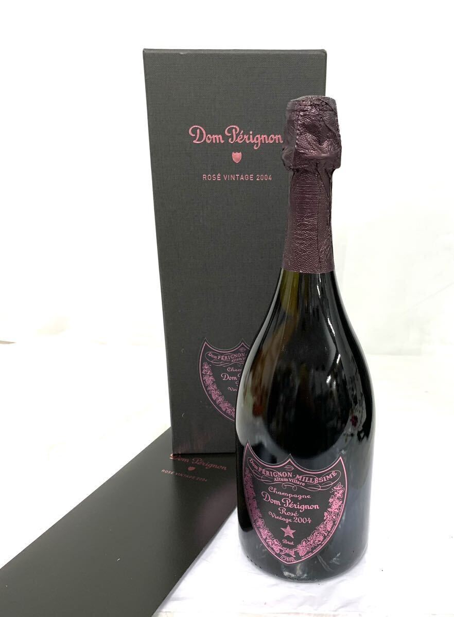 お酒 未開栓 古酒 Dom Perignon Rose ドンペリニヨン ロゼ 2004シャンパン シャンパーニュ ドンペリ 750ml 12.5% 現状品 カ15_画像1