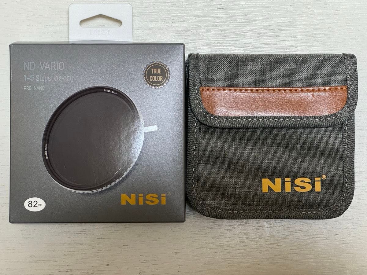 新品同様 NiSi TRUE COLOR ND VARIO 82mm 可変NDフィルター 1-5stops ステップアップリング付