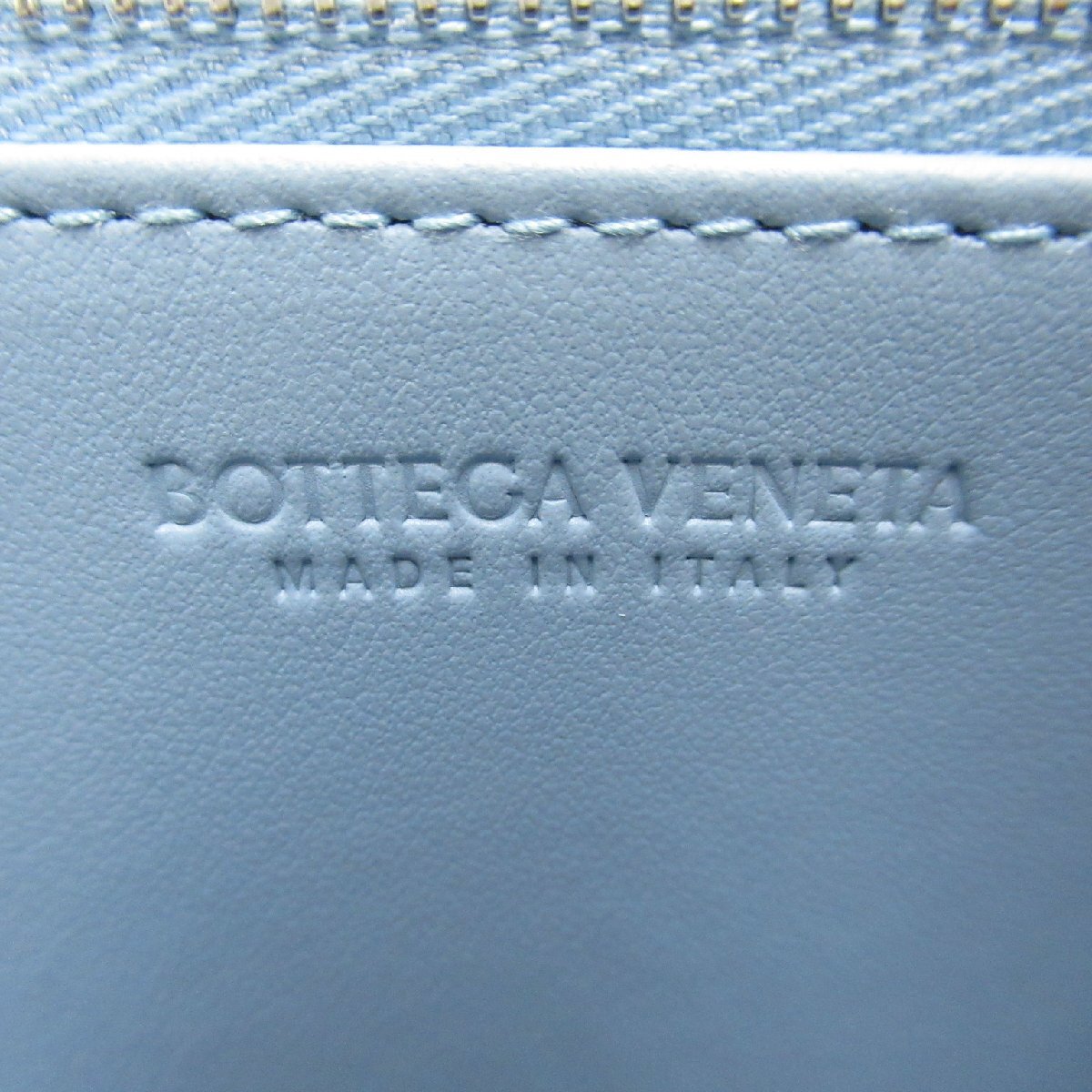 ボッテガヴェネタ ラウンド長財布 ブランドオフ BOTTEGA VENETA レザー ラウンド長財布 レザー 中古 メンズ レディース_画像7